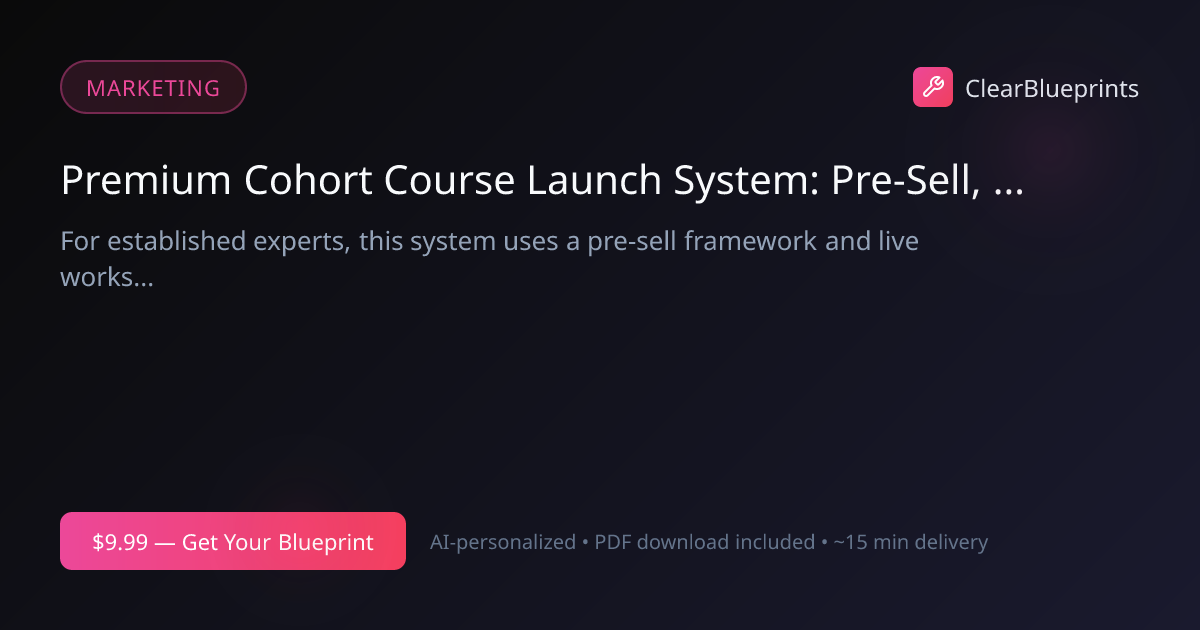 Online Course Launch Checklist | ClearBlueprints