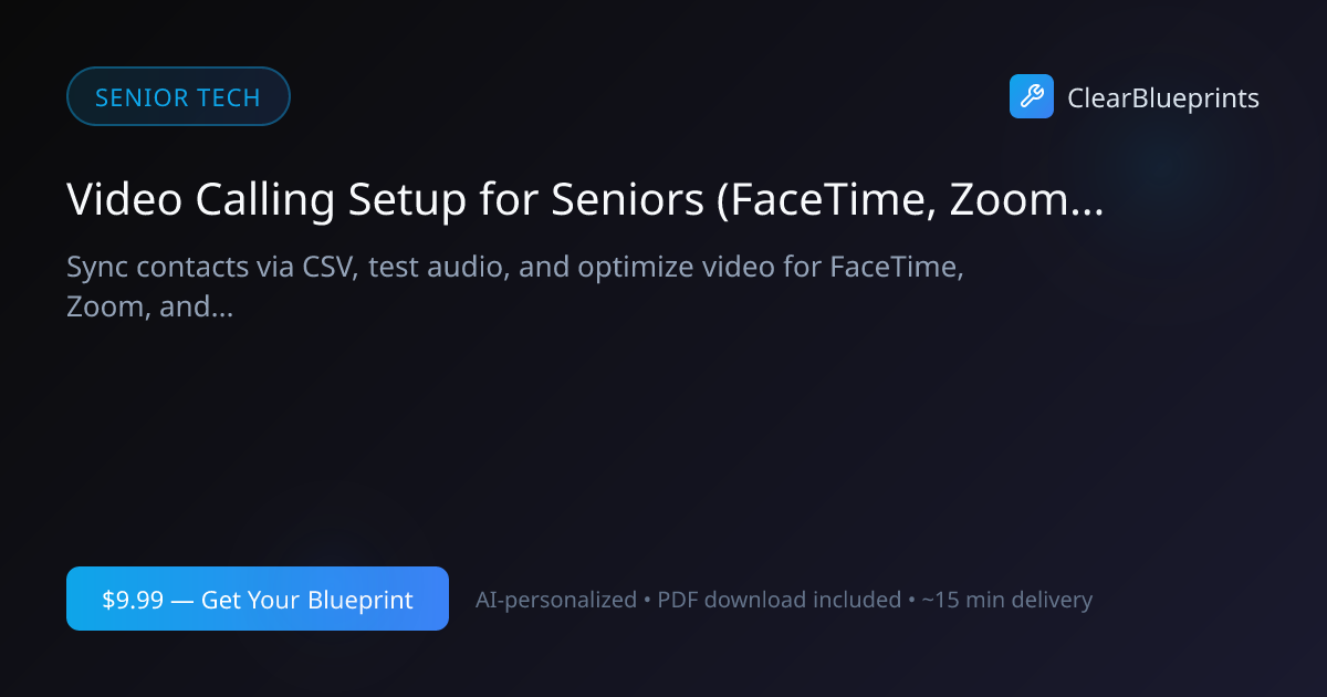 Video Calling Setup for Seniors (FaceTime, Zoom & Google ...