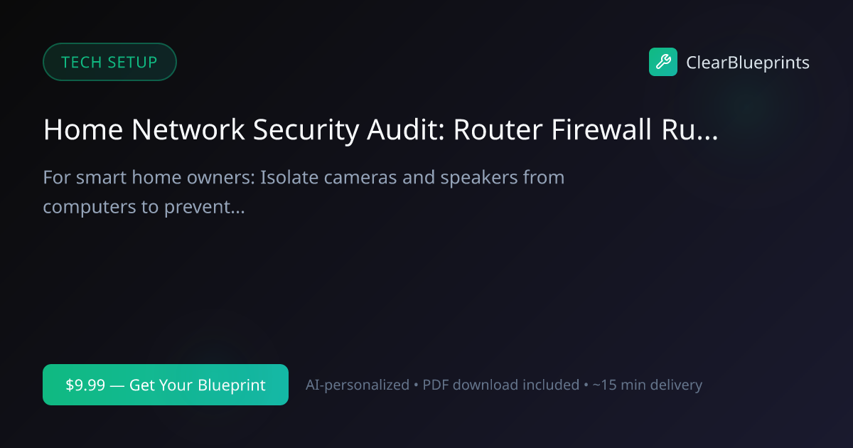 Home Network Security Setup Guide | Clear Blueprints